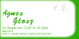 agnes glosz business card